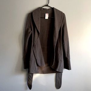 THE NORTH FACE GREY LONG SLEEVE WRAP CARDIGAN